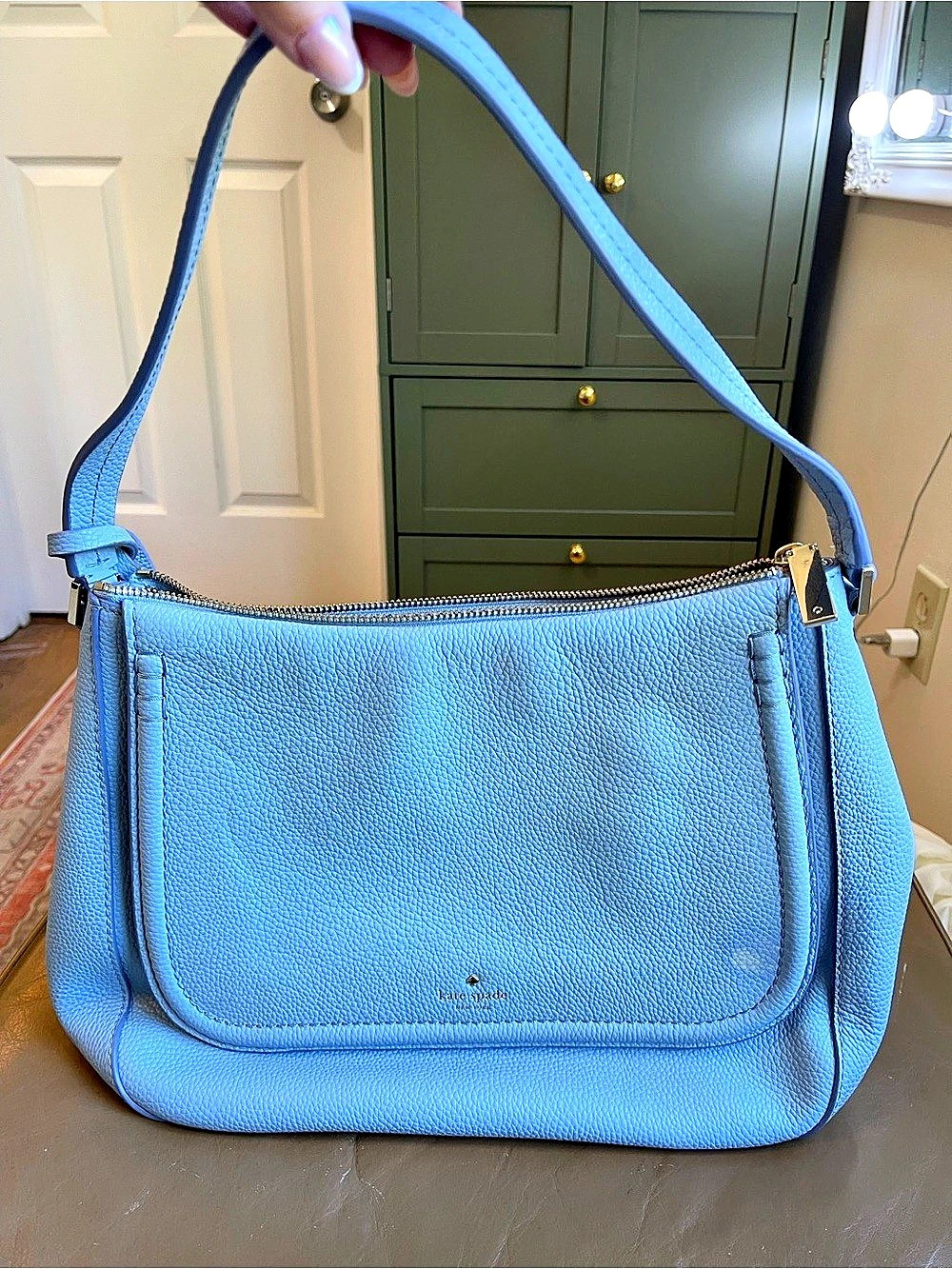 Kate Spade Shoulder Bag in Blue with Tassels